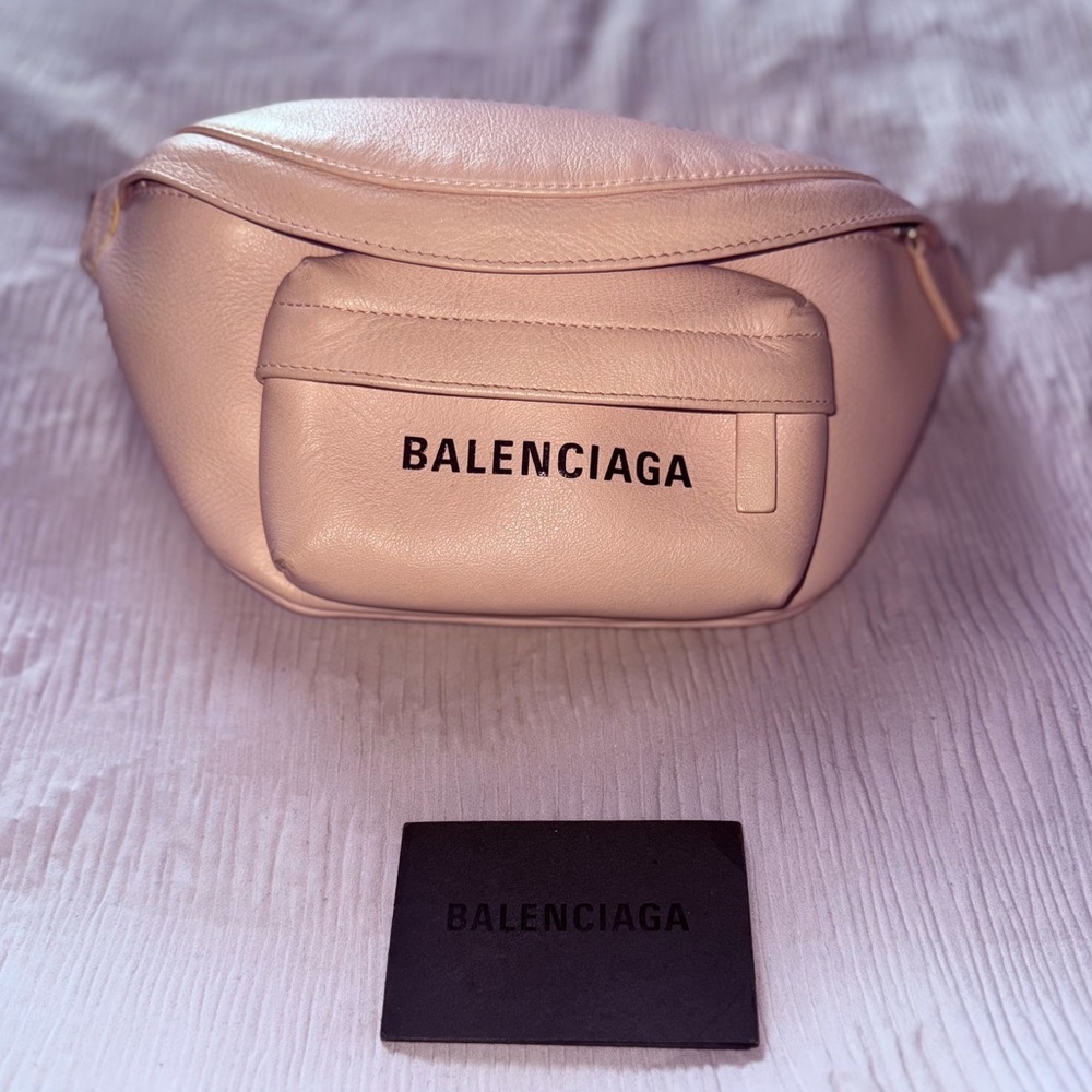 Leather Balenciaga Fanny pack